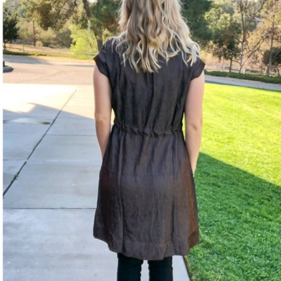 Lularoe Stacie Denim Chambray Charcoal Large NWT (RARE color) - Picture 2 of 4